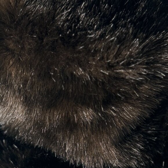 Preston & York NWT OSFA Dark Brown Vegan Fur Bucket Hat Warm Chic Russian - Picture 4 of 6